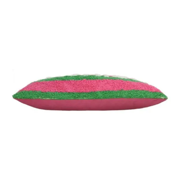 Kersten Sierkussen Fashion Gestreept - Groen/Roze