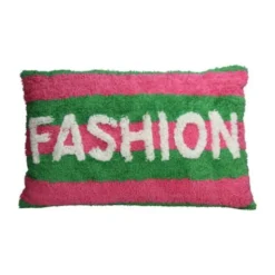 Kersten Sierkussen Fashion Gestreept - Groen/Roze