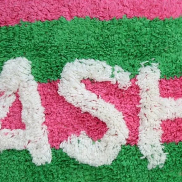 Kersten Sierkussen Fashion Gestreept - Groen/Roze
