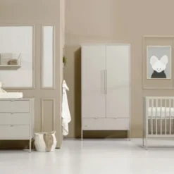 Kidsmill Amy Babykamer Oatmeal | Bed 60 x 120 cm + Commode Breed