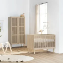 Kidsmill Dai Babykamer Eiken | Ledikant 60 x 120 cm + Commode