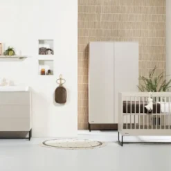 Kidsmill Intense Babykamer- Mat Oatmeal | Bed 60 x 120 cm + Commode