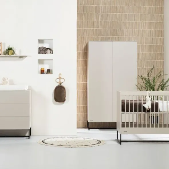 Kidsmill Intense Babykamer- Mat Oatmeal | Bed 60 x 120 cm + Commode