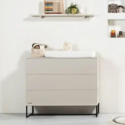 Kidsmill Intense Babykamer- Mat Oatmeal | Bed 60 x 120 cm + Commode