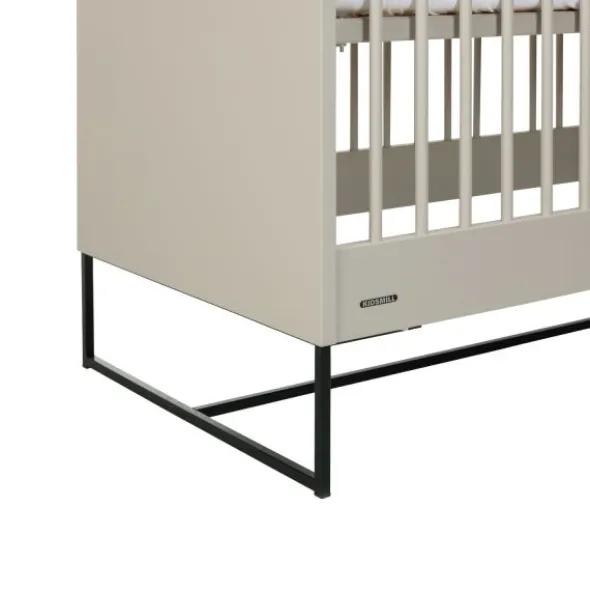 Kidsmill Intense II Babybed Oatmeal - Zwart - 60 x 120 cm