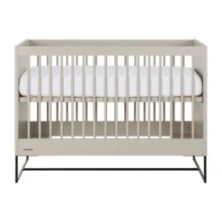 Kidsmill Intense II Babybed Oatmeal - Zwart - 60 x 120 cm
