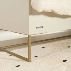 Kidsmill Intense II Bed 90 x 200 - Oatmeal / Patinated Brass