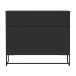 Kidsmill Intense II Commode 3L Mat Zwart - Zwart - Marmer Zwart