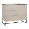 Kidsmill Intense II Commode 3L Mat Oatmeal - Zwart - Warm Taupe