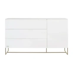 Kidsmill Intense II Commode XL - Wit / Patinated Brass