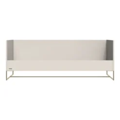 Kidsmill Intense II Kinderkamer Oatmeal / Patinated Brass | Bed 90 x 200 cm + Bureau + Kast 3-Deurs