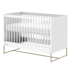 Kidsmill Intense II Ledikant 60 x 120 - Wit / Patinated Brass
