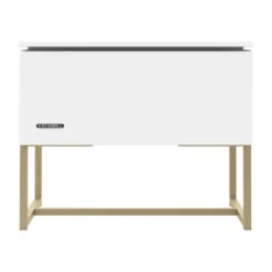 Kidsmill Intense II Nachtkastje - Wit / Patinated Brass