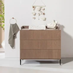 Kidsmill Levi Commode - Incl. Ronde Potenset - Walnoot