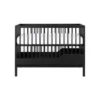 Kidsmill Savi Babybed 70 x 140 cm Met Juniorzijde - Zwart Eiken