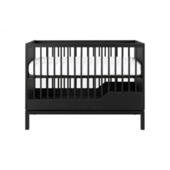 Kidsmill Savi Babybed 70 x 140 cm Met Juniorzijde - Zwart Eiken