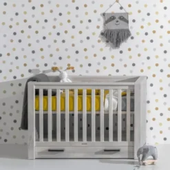 Kidsmill Sem Nautic Grijs Babybed Met Lade 70 x 140 cm