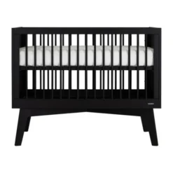 Kidsmill Sixties Babybed Zwart Mat 60 x 120 cm