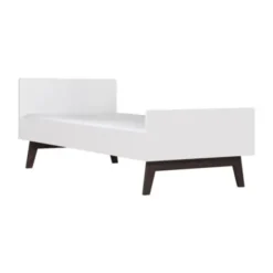 Kidsmill Sixties Bed Wit Mat / Walnoot 90 x 200 cm