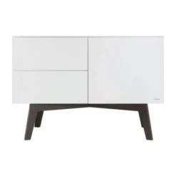 Kidsmill Sixties Commode Wit Mat / Walnoot