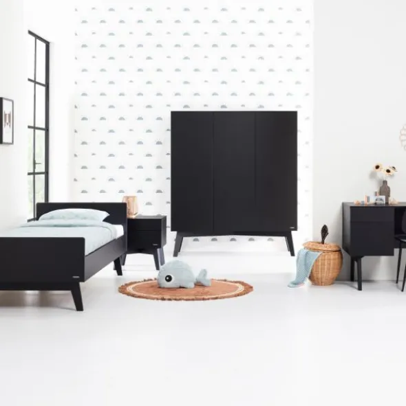 Kidsmill Sixties Nachtkastje Zwart Mat