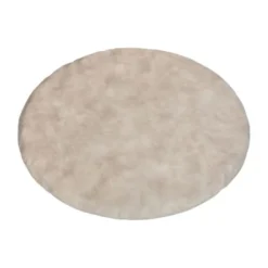 Kidsmill Velours Boxmatras Hoes Rond Naturel 90 cm