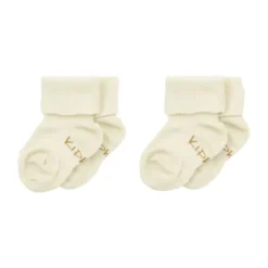 KipKep Blijf-Sokken - 0-6 Mnd - 2-Pack - OffWhite