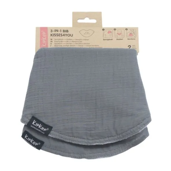 KipKep Kisses4You 3-in-1 Slab XL - Grey