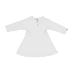 Klein Baby Jurk Rib - maat 50 - Natural White