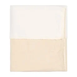 Koeka Fao Ledikantdeken - 100 x 150 cm - Katoen/Fleece/Wafel - Warm White