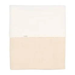 Koeka Fao Ledikantdeken - 100 x 150 cm - Katoen/Fleece/Wafel - Warm White