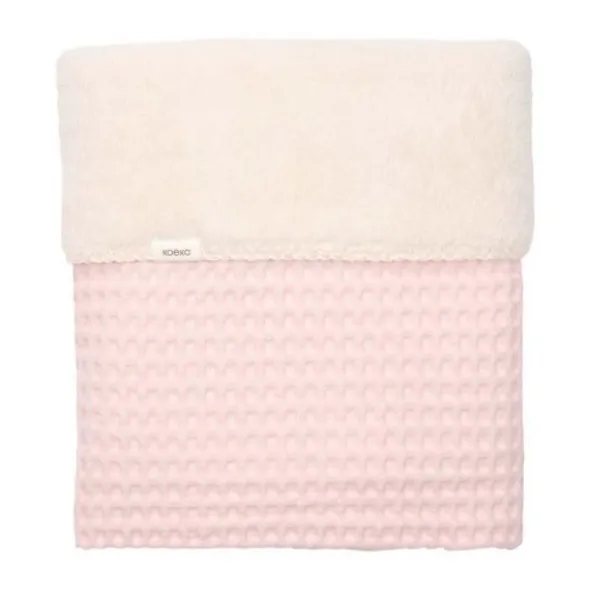 Koeka Oslo Wiegdeken - 100 x 75 - Wafel/Teddy - Candy