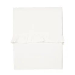 Koeka Ruffle Ledikantlaken Warm White 110 x 140 cm