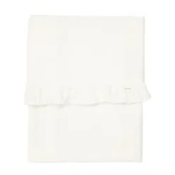 Koeka Ruffle Ledikantlaken Warm White 110 x 140 cm