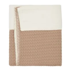 Koeka Wafel Amsterdam Wiegdeken - Cotton Fleece - Caffe