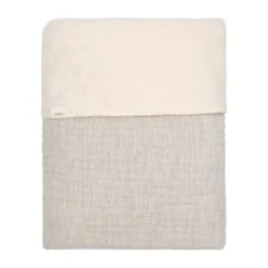 Koeka Wiegdeken Teddy - Rivoli - Stone - 75x100 cm