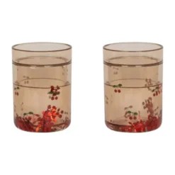 Konges Sløjd Glitterbekers 2-Pack - Cherry