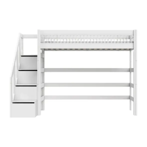 LIFETIME Breeze Hoogslaper Met Trapkast - Wit