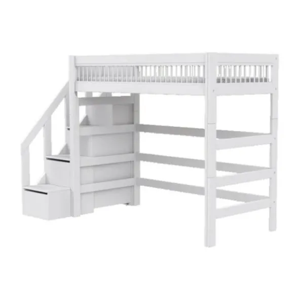 LIFETIME Breeze Hoogslaper Met Trapkast - Wit