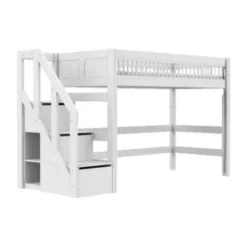 LIFETIME Breeze Hoogslaper Met Trapkast - Wit