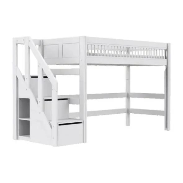 LIFETIME Breeze Hoogslaper Met Trapkast - Wit