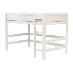 Life Time Hoogslaper Deluxe - White Wash - 152 cm - 120 cm