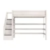 Life Time Hoogslaper Premium - White Wash - 177 cm - 120 cm - Met Trapkast