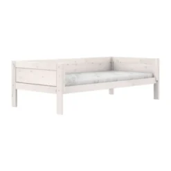 LIFETIME Kidsroom Huisbed 4‑In‑1 – Premium Rolbodem - White Wash