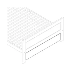 LIFETIME Kidsrooms Afdekplaat Voor Ledikant 120cm - Wit Gelakt