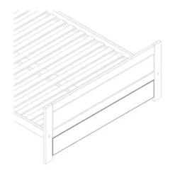 LIFETIME Kidsrooms Afdekplaat Voor Ledikant 140cm - Wit Gelakt