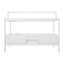 LIFETIME Kidsrooms 4 in 1 Bedcombinatie Met Dak Wit Gelakt