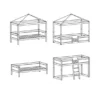 LIFETIME Kidsrooms 4 in 1 Hemelbedcombinatie Luxe Wit Gelakt