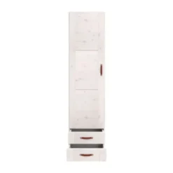 LIFETIME Kidsrooms Kledingkast 1-Deurs - 2-Lades - White-Wash