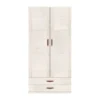 LIFETIME Kidsrooms Kledingkast 2-Deurs - 2 Laden - White Wash